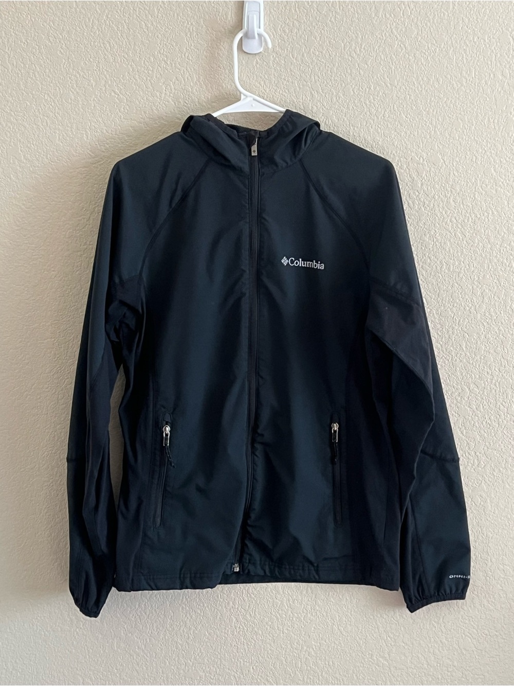 Columbia Black Lightweight Zip Hoodie Jacket